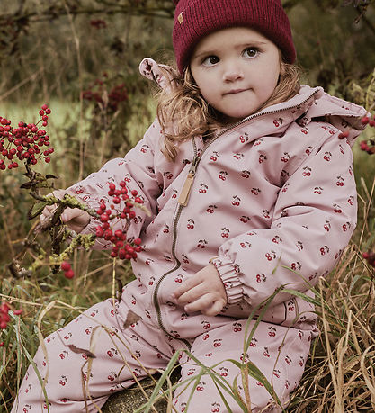 Lil Atelier Flyverdragt - NmfLasnow10 - AOP - Misty Rose/Cherry