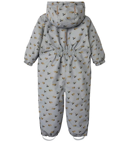 Lil Atelier Flyverdragt - NmmLasnow10 - AOP - Ultimate Grey/Airp