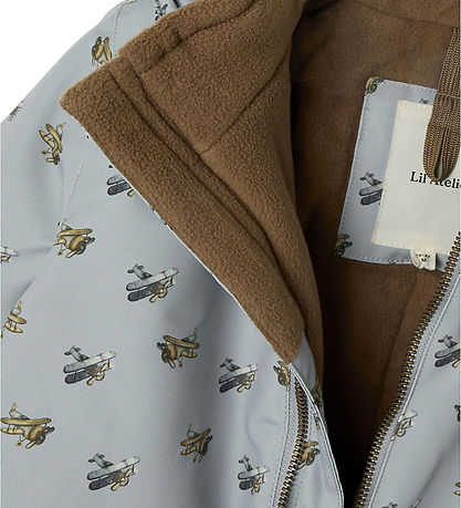 Lil Atelier Flyverdragt - NmmLasnow10 - AOP - Ultimate Grey/Airp