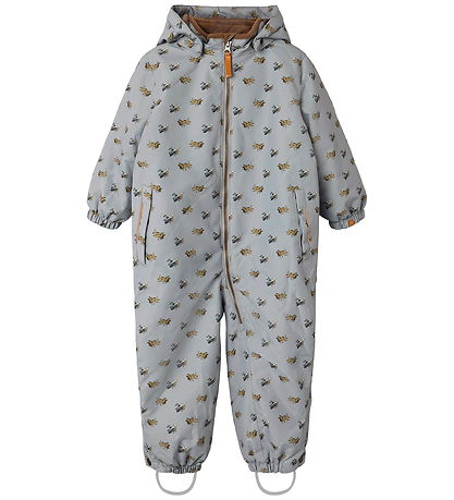 Lil Atelier Flyverdragt - NmmLasnow10 - AOP - Ultimate Grey/Airp