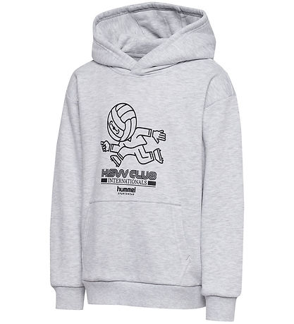 Hummel Hættetrøje - HmlJR - Headball - Light Grey Melange
