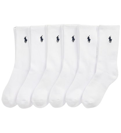 Polo Ralph Lauren Strømper - 6-pak - Crew - White