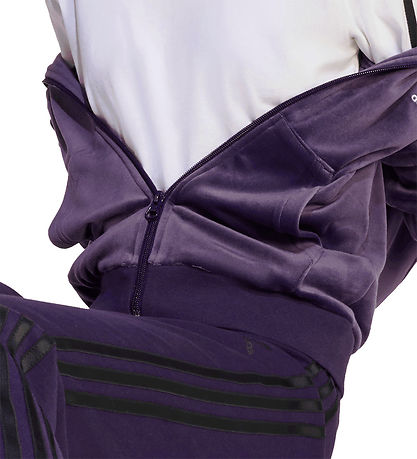 adidas Originals Cardigan - Velour - Aurplu/White