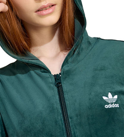adidas Originals Cardigan - Velour - Aurivy/White