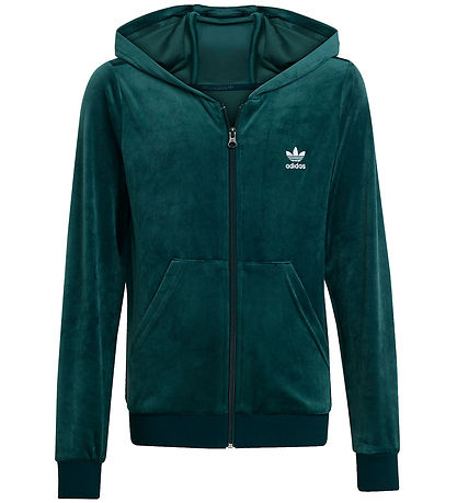 adidas Originals Cardigan - Velour - Aurivy/White