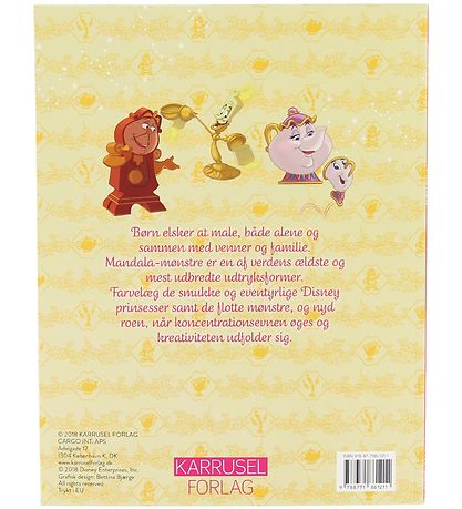 Karrusel Forlag Malebog - Mandalas - Disney Prinsesser