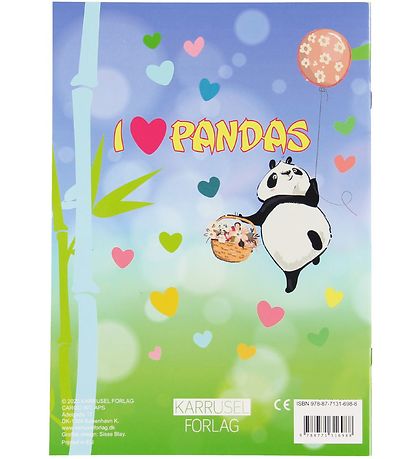 Karrusel Forlag Malebog - I Love Pandas