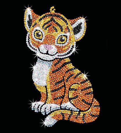 Sequin Art Pailletbillede - Tia - Tiger