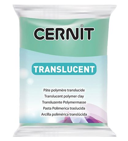 Cernit Polymer Ler - Transparent - Smaragd Grn