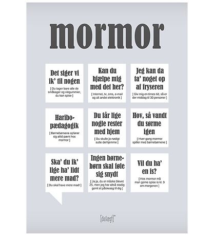 Dialgt Plakat - 30x42 - Mormor