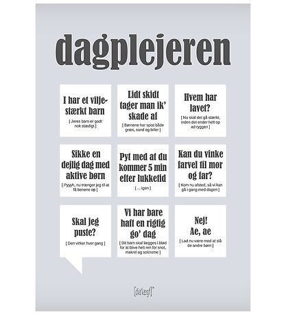 Dialgt Plakat - 30x42 - Dagplejeren