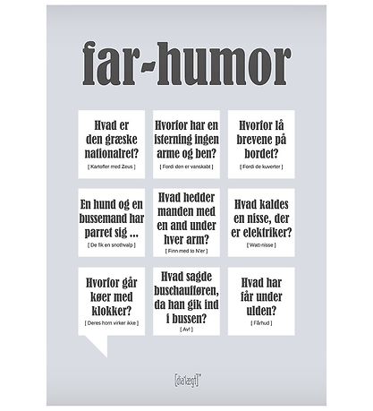 Dialgt Plakat - 30x42 - Far-Humor