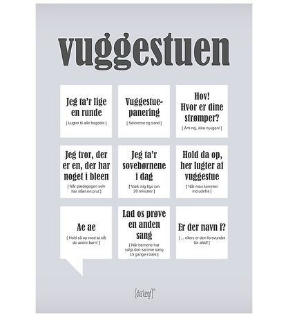 Dialgt Plakat - 30x42 - Vuggestuen