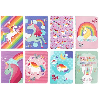 Ooly Mini Notesbger - 8-pak - Unique Unicorns