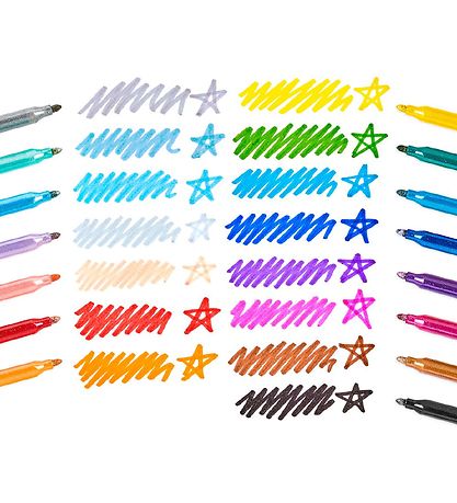 Ooly Tuscher - Rainbow Sparkle - 15 stk - Multifarvet