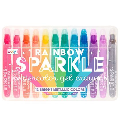 Ooly Farvekridt - Vandfarve - Rainbow Sparkle - 12 stk