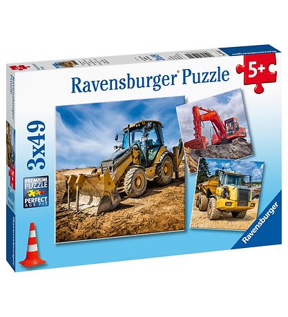 Ravensburger Puslespil - 3x49 Brikker - Digger at Work!