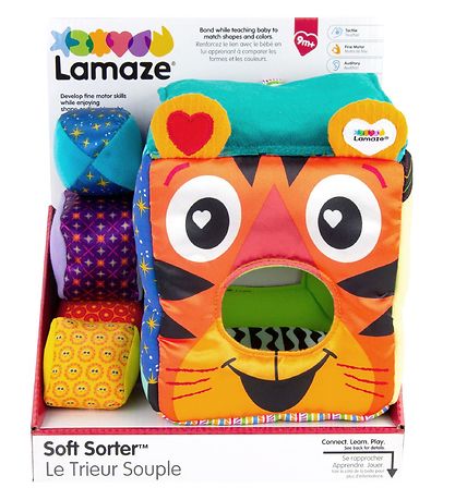 Lamaze Bld Puttekasse m. Dyremotiver - Multifarvet