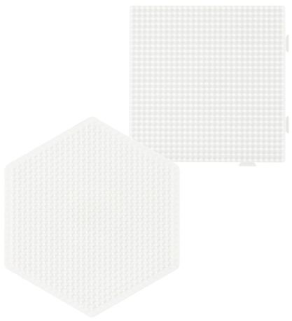 Hama Midi Perleplader - 4 stk - Cirkel/Hjerte/Kvadrat/Sekskant