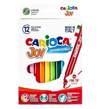 Carioca Fine Tip Tuscher - 12 stk - Multifarvet