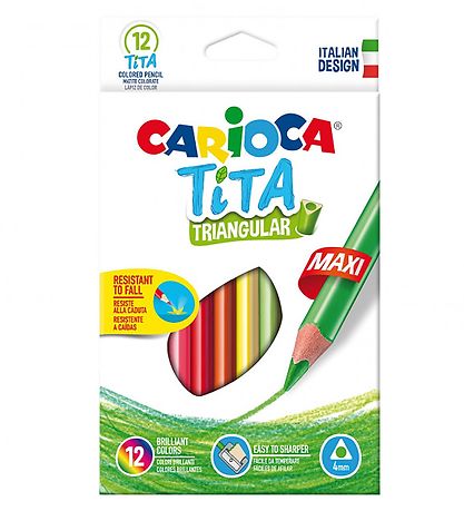 Carioca Maxi Farveblyanter - 12 stk - Multifarvet