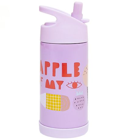 Petit Monkey Termoflaske m. Sugerr - 350 ml - Lilla m. Is