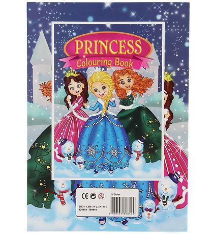 Malebog - Princess Colouring Book - 16 Sider