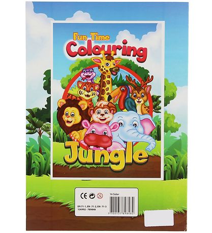 Malebog - Fun Time Colouring Jungle - 16 Sider