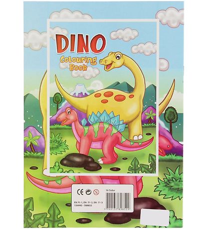Malebog - Dino Colouring Book - 16 Sider