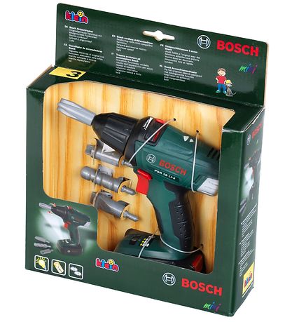 Bosch Mini Stor Skruemaskine m. Lys/Lyd - Legetøj - Grøn