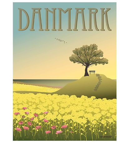 Vissevasse Plakat - 30x40 - Danmark - Rapsmarkerne