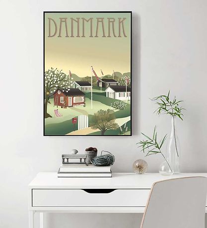 Vissevasse Plakat - 50x70 - Danmark - Kolonihaverne