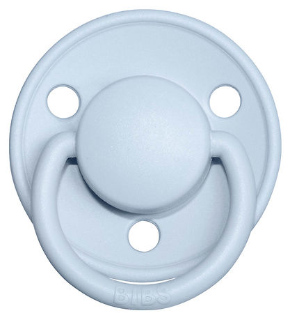 BIBS De Lux Sutter - 2-pak - Rund - Iron/Baby Blue