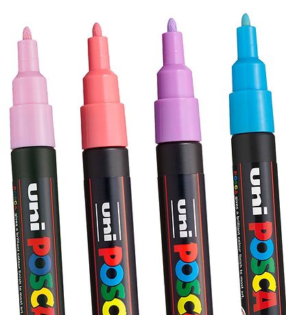 Posca Tuscher - PC-3M - 8 stk. - Afdmpede Farver