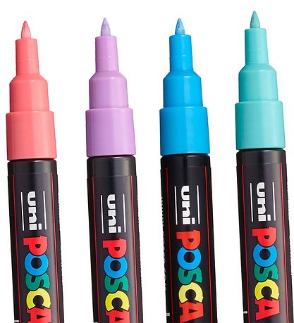 Posca Tuscher - PC-1M - 8 stk. - Afdmpede Farver