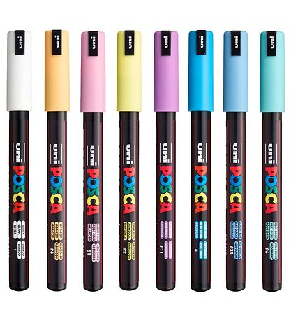 Posca Tuscher - PC-1MR - 8 stk. - Afdmpede Farver