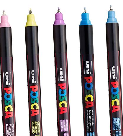 Posca Tuscher - PC-1MR - 8 stk. - Afdmpede Farver