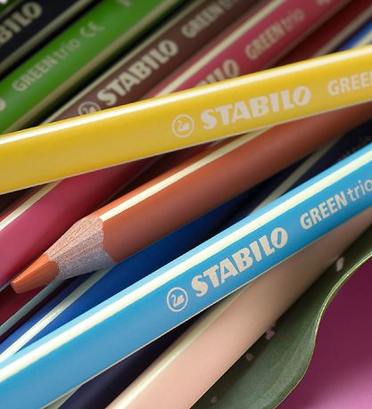 Stabilo Farveblyanter - GreenTrio Thick - 12 stk. - Multifarvet