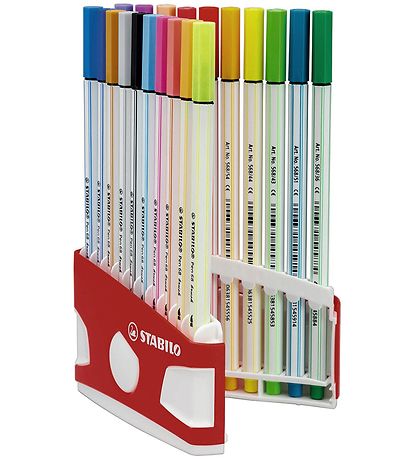 Stabilo Tuscher - Pen 68 Brush - 20 stk. - Multifarvet