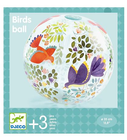 Djeco Badebold - 35 cm - Blomster & Fugle