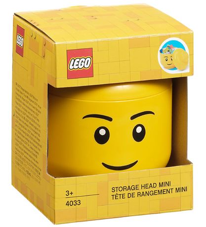 LEGO Storage Opbevaringsboks - Mini - Hoved - 10 cm - Dreng