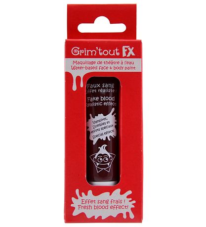 Grim Tout Ansigtsmaling - 15 ml - Rød Teaterblod