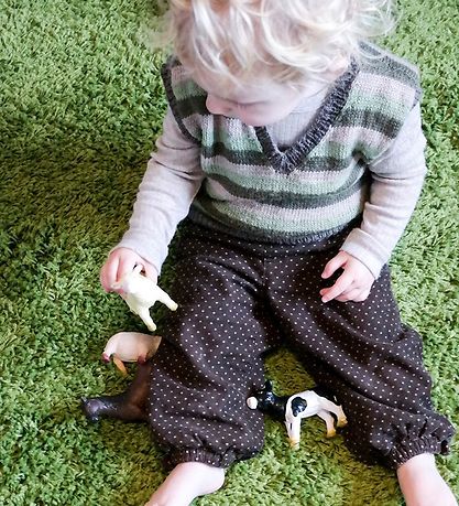 Green Rubber Toys Dyr - 4-pak - 11 cm - Bondegårdsdyr