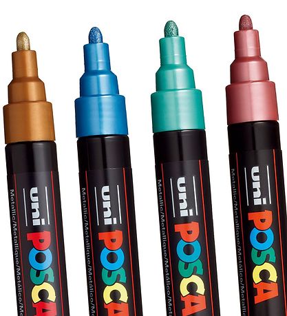 Posca Tuscher - PC-5M - 8 stk. - Metallisk Multifarvet