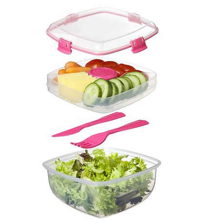Sistema Madkasse m. Tilbehr - Salad - 1,1 l - Pink