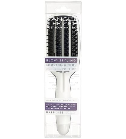 Tangle Teezer Hrbrste - Blow-Styling Half Size - Sort/Hvid