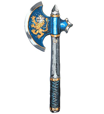 Liontouch Udklædning - Noble Knight Økse - Blå
