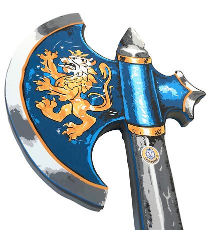 Liontouch Udklædning - Noble Knight Økse - Blå