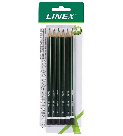 Linex Blyanter - 6-Pak - Grn