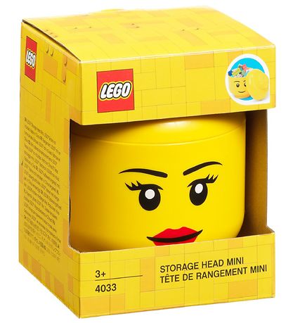 LEGO Storage Opbevaringsboks - Mini - Hoved - 12 cm - Pige